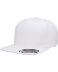 YP Classics YP5089 Adult 5-Panel Structured Flat Visor Classic Snapback Cap